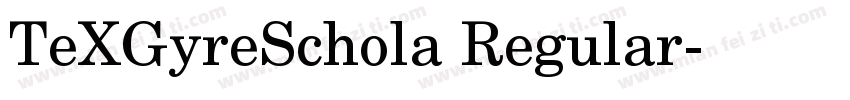 TeXGyreSchola Regular字体转换